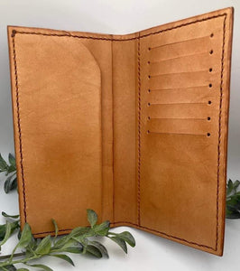Custom Tooled Leather Long Wallet
