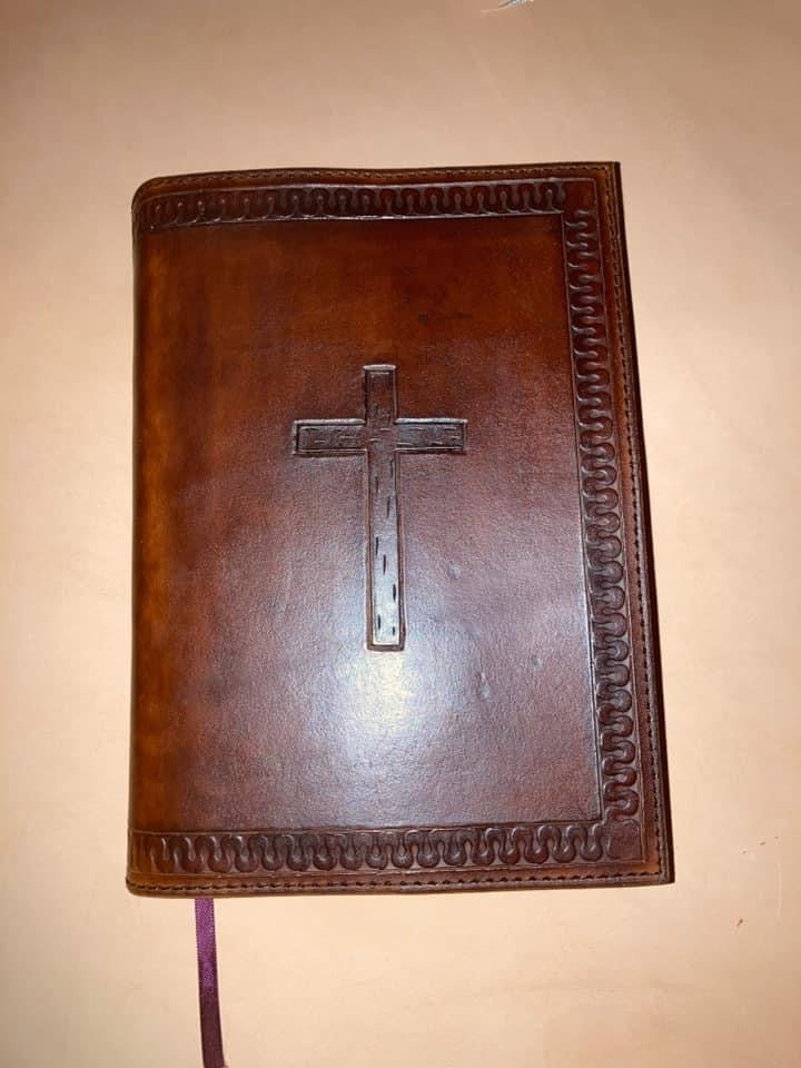 Tooled Leather Bible Cover- Custom