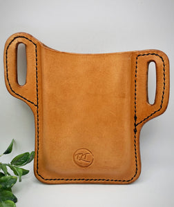 Tooled Leather Cell Phone Pouch